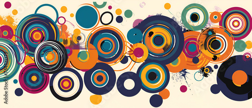 Creative circles vector art graphic