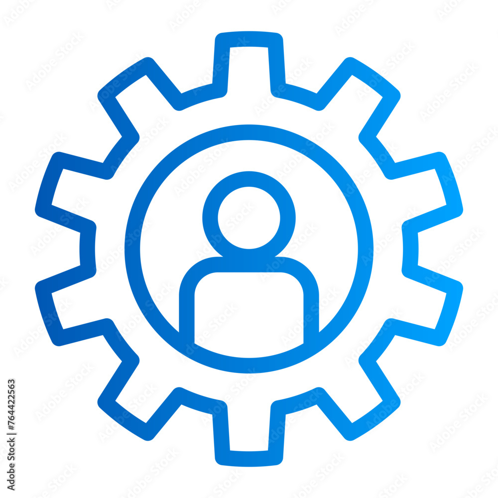 This is the Project Manager icon from the Tools and Construction icon collection with an Outline gradient style This is the Project Manager icon from the Tools and Construction icon collection with an Outline gradient style