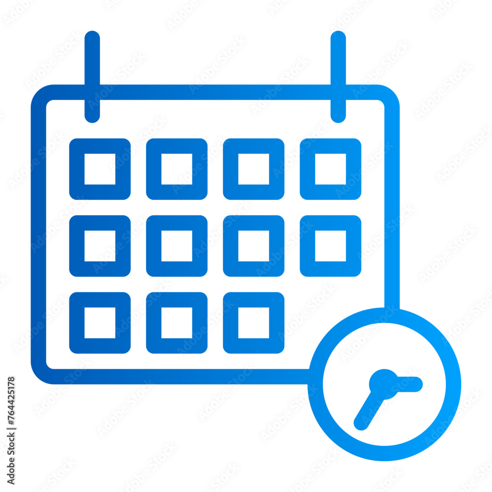 This is the Calendar icon from the data management icon collection with an Outline gradient style This is the Calendar icon from the data management icon collection with an Outline gradient style