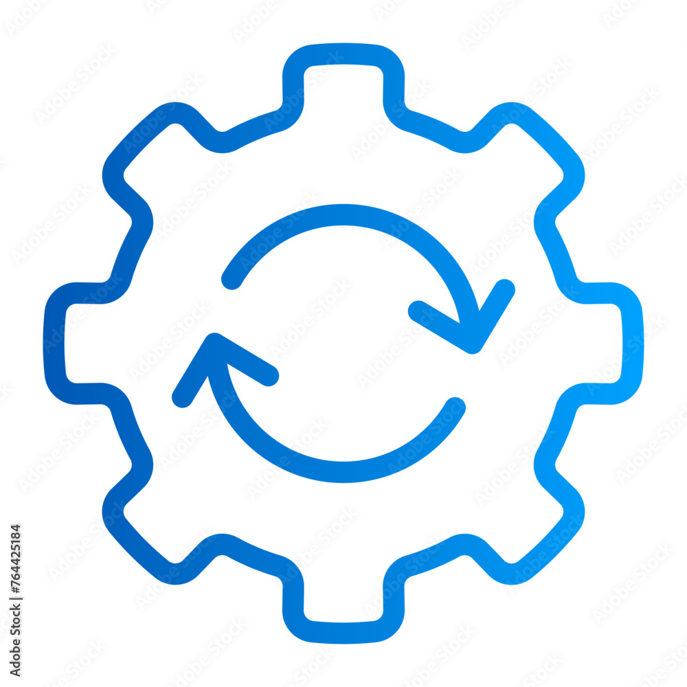 This is the Management icon from the data management icon collection with an Outline gradient style This is the Management icon from the data management icon collection with an Outline gradient style