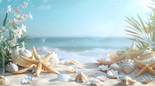 shells on the beach