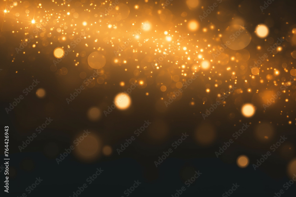 defocused golden lights background