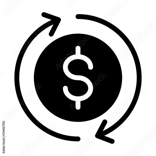 This is the Cashflow icon from the investment icon collection with an solid style