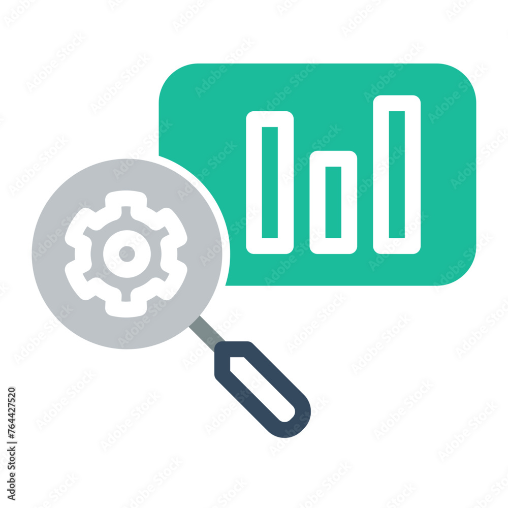 This is the Analisys icon from the investment icon collection with an color style This is the Analisys icon from the investment icon collection with an color style