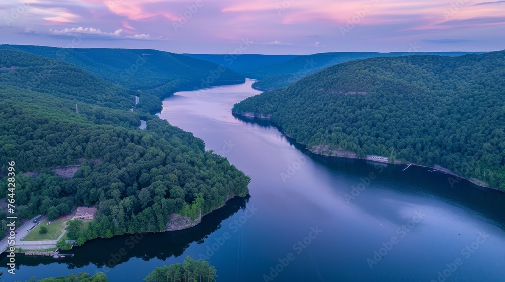 summer aerial view background