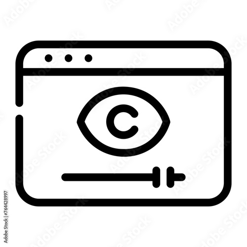 viewer Line Icon