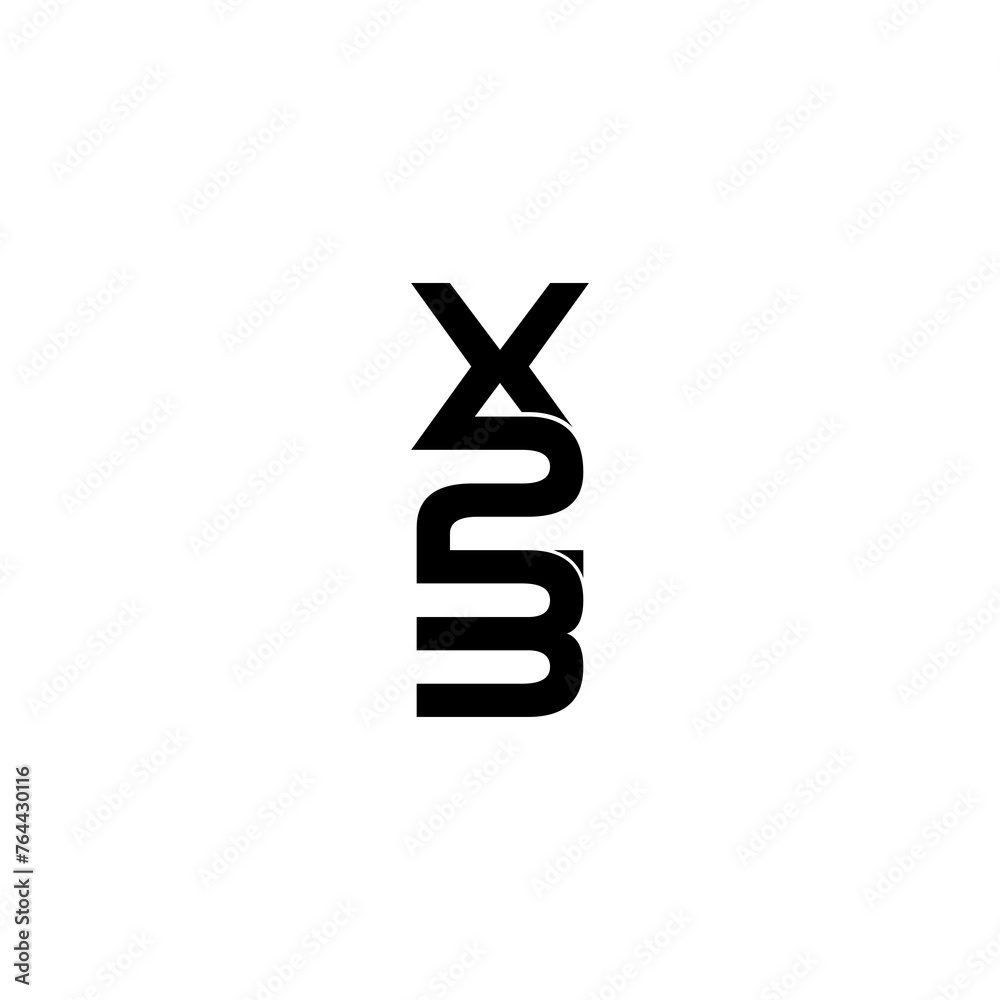 x23 lettering initial monogram logo design x23 lettering initial monogram logo design