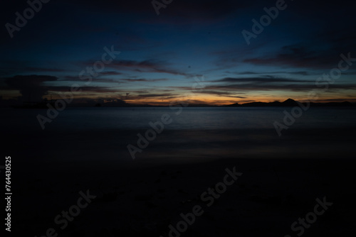 sunset over the sea