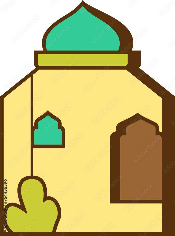 Mosque Letter Alphabet Vector Element C Mosque Letter Alphabet Vector Element C
