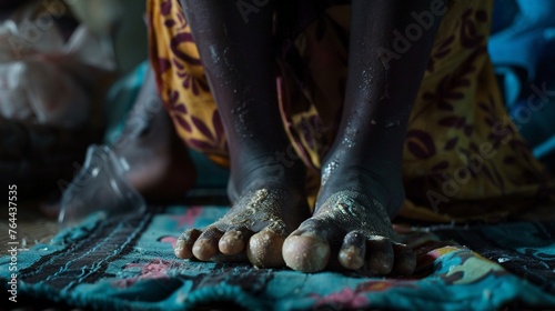 The journey of clubfoot treatment from diagnosis to recovery, captured in a series of close-up images that tell a powerful story photo