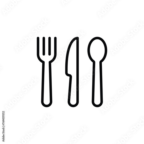 fork  spoon and knife icon vector