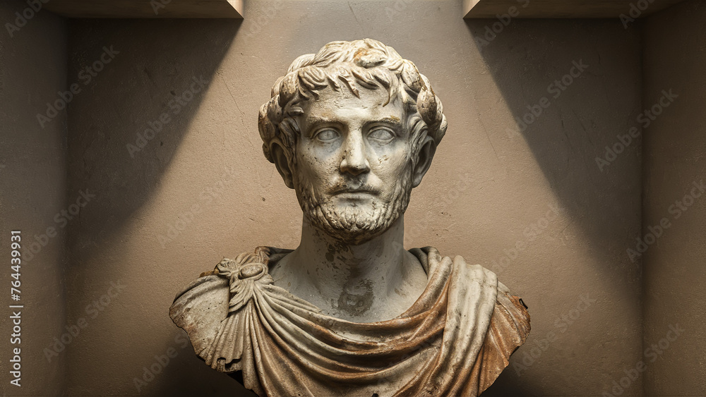 Bust of Roman Emperor Caesar.