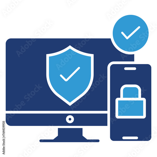 Multi-Authentication Modes. Layered Security: Multi-Authentication Modes in MFA. Vector Icon.