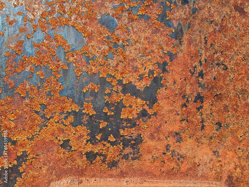 grungy red rusty metal texture
