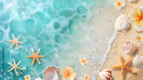 summer Beach illustration background