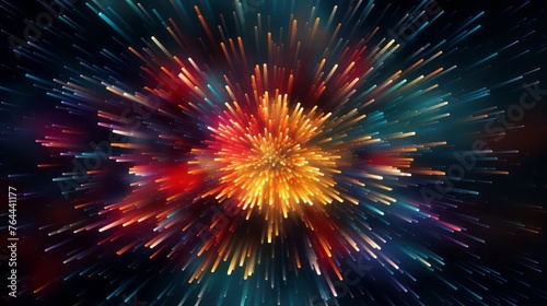 fireworks in the night sky. Fireworks in the night sky. Festive background with fireworks. © Gallaryyaya