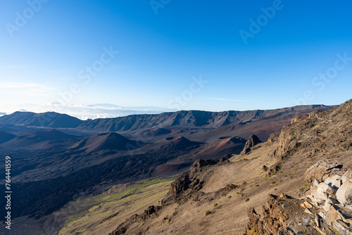 A breathtaking view of Haleakala Crater. Haleakala National Park, Maui Hawaii.
