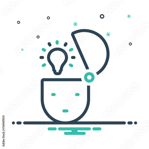 Mix icon for head idea