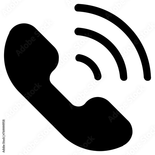 phonecall icon, simple vector design