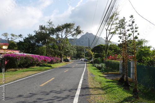 Obraz na płótnie Straße in El Valle de Antón in Panama w salonie