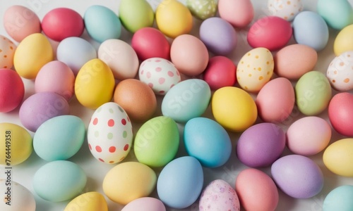 Eggs, сolorful easter eggs, pastel colors. Happy Easter, cute eggs