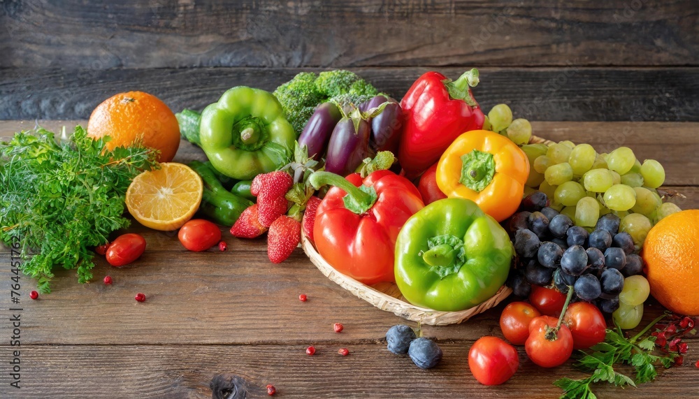 Assorted Vegan Food Arrangement on Rustic Wood