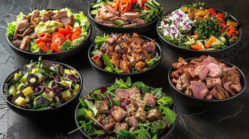 Sizzling Savory Salads A Delectable Array of ProteinPacked Delights © laliz