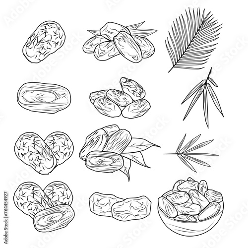 vector dates with transparent background