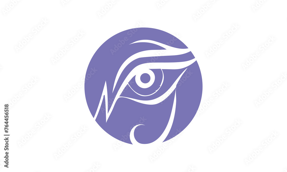 eye vector in circle purple eye vector in circle purple
