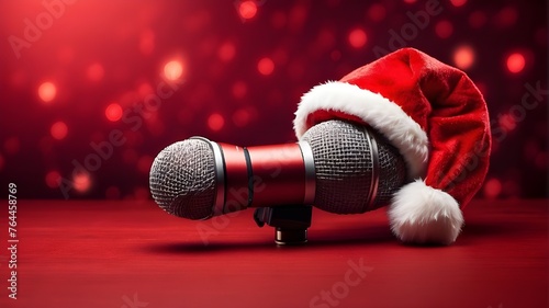 Santa Claus cap with microphone on a dazzling red background for the celebration 

Changed Words

Structural Changes

Longest Unchanged Words

Rephrase photo