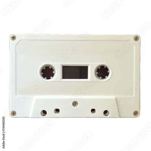 audio cassette tape isolated on white