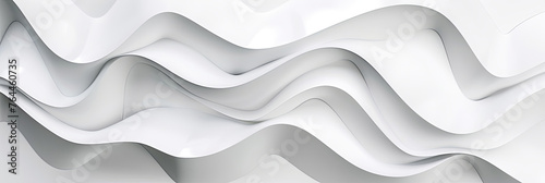 abstract white wavy shapes for a modern, generative AI