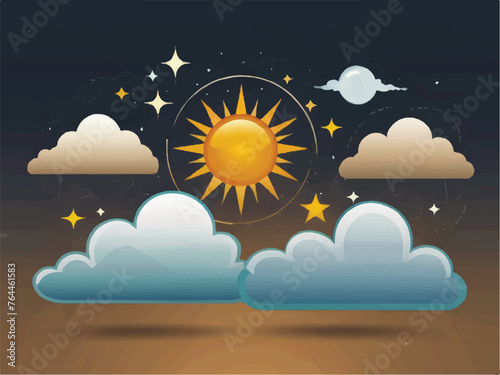 sun and clouds