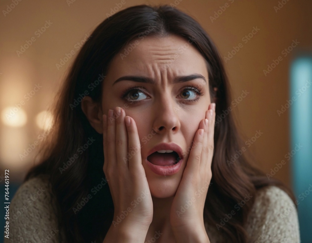 Scared woman Scared woman