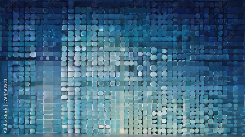 abstract background with squares bluea nd white gradient