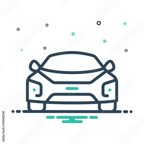 Mix icon for car