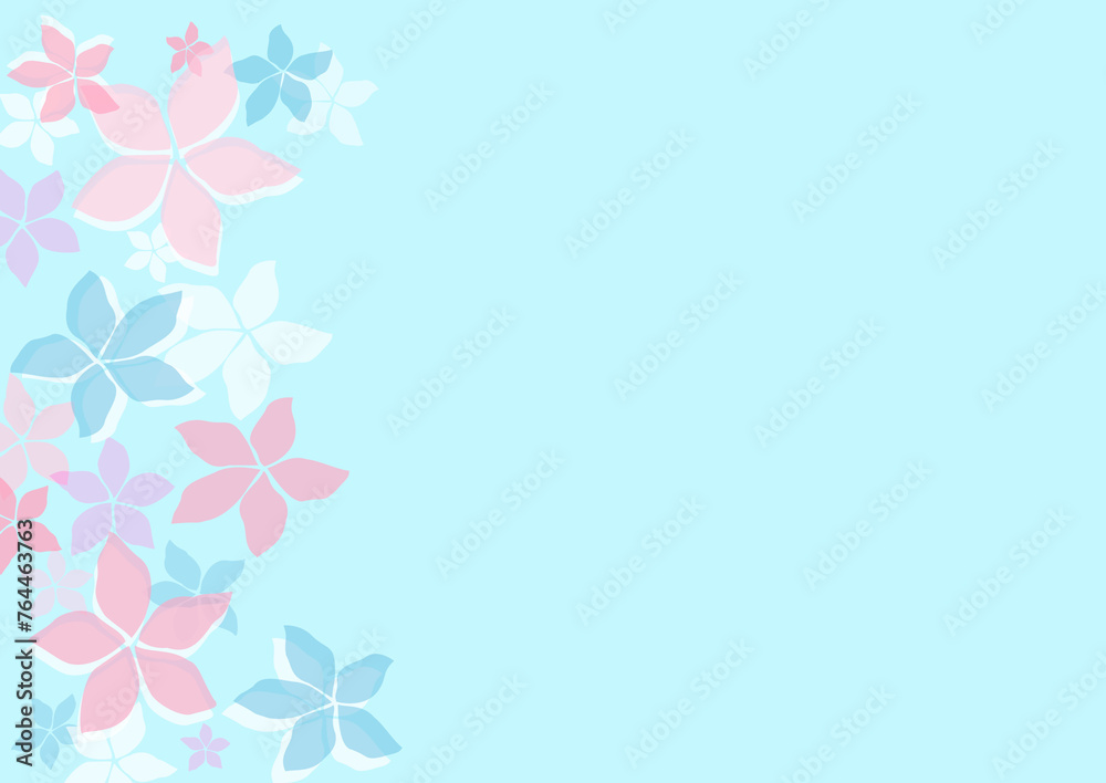 綺麗な水彩の花のイラスト背景 綺麗な水彩の花のイラスト背景
