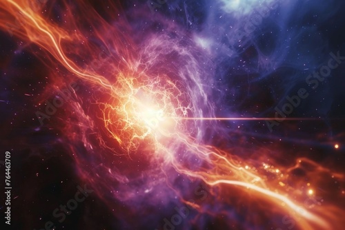 supernova explosion in space