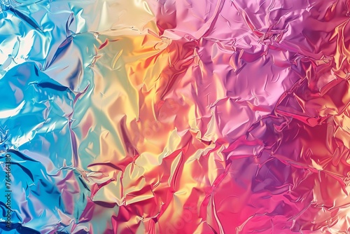 Abstract blur colorful foil texture gradient background