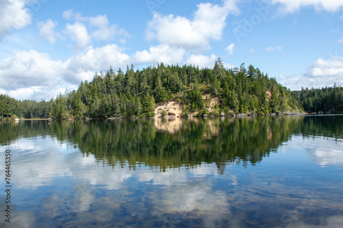 Calm Lake Reflecting Trees © Tiffany