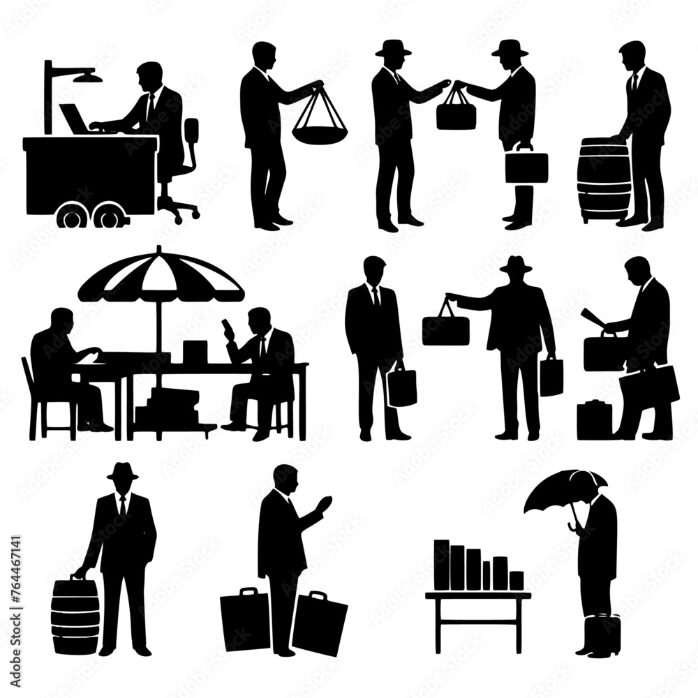 set of illustration business people Vector set of illustration business people Vector