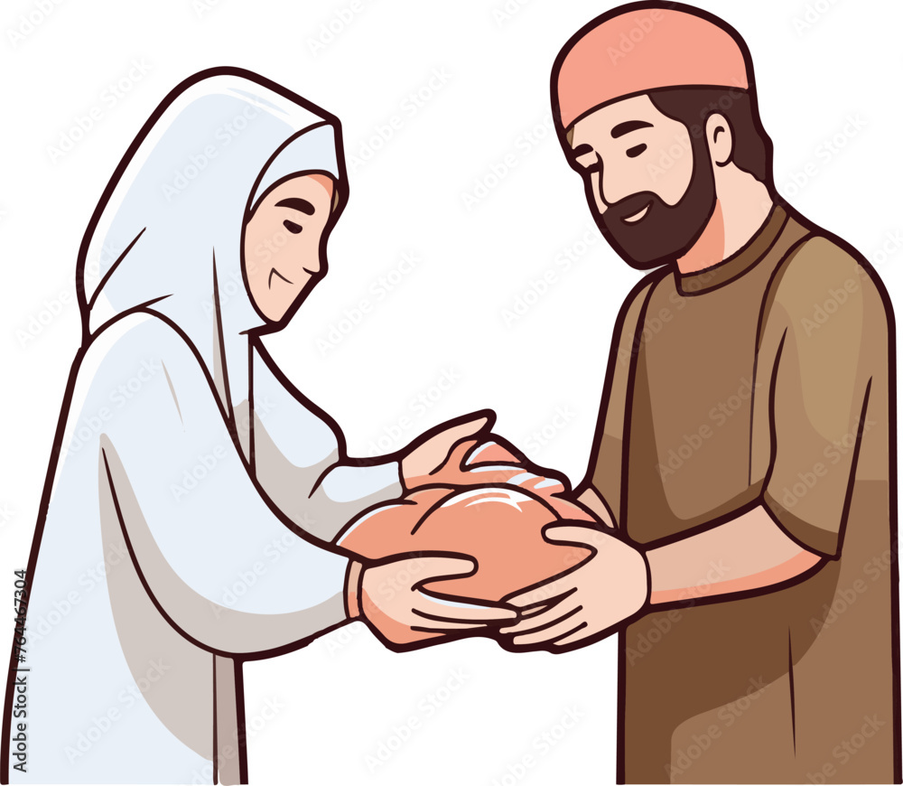 Sharing the Bounty, A Heartwarming Scene of Generosity and Community Sharing the Bounty, A Heartwarming Scene of Generosity and Community