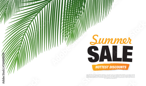 summer sale banner vector illustration