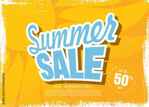 summer sale banner vector illustration