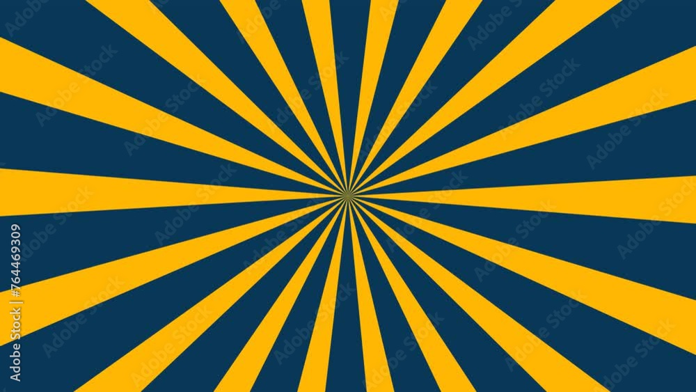 yellow sunburst with rotating animation