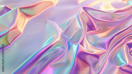 Soft Gradient Pastel Glass Holographic Background. Generative AI.