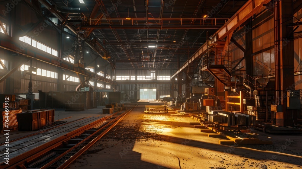 view from the front of Plasma Cutter, Metal Fabrication Factory. Ai generative view from the front of Plasma Cutter, Metal Fabrication Factory. Ai generative