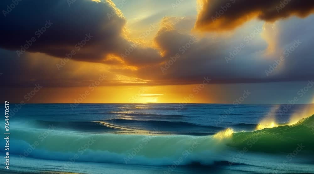 motion effect, evening sea images and waves hitting the shore. motion effect, evening sea images and waves hitting the shore.