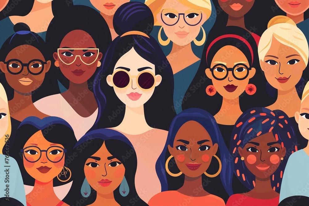 Women's diversity digital art