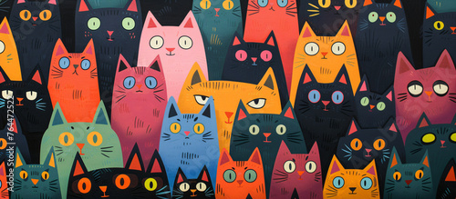 Cat background pattern
